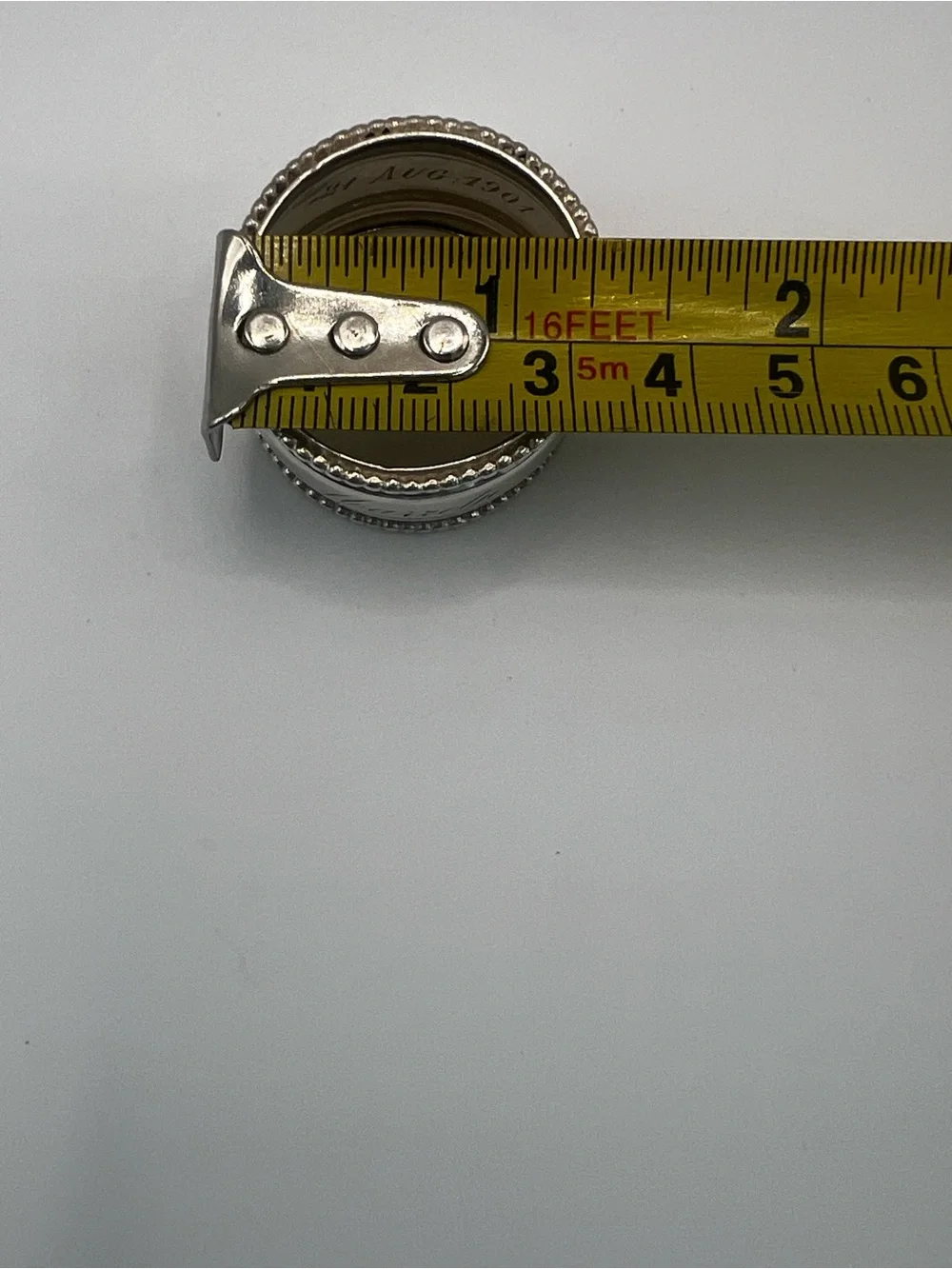 Antique 1901 Dutch .833 Silver Napkin Ring Engraved Marretje – Hallmarked